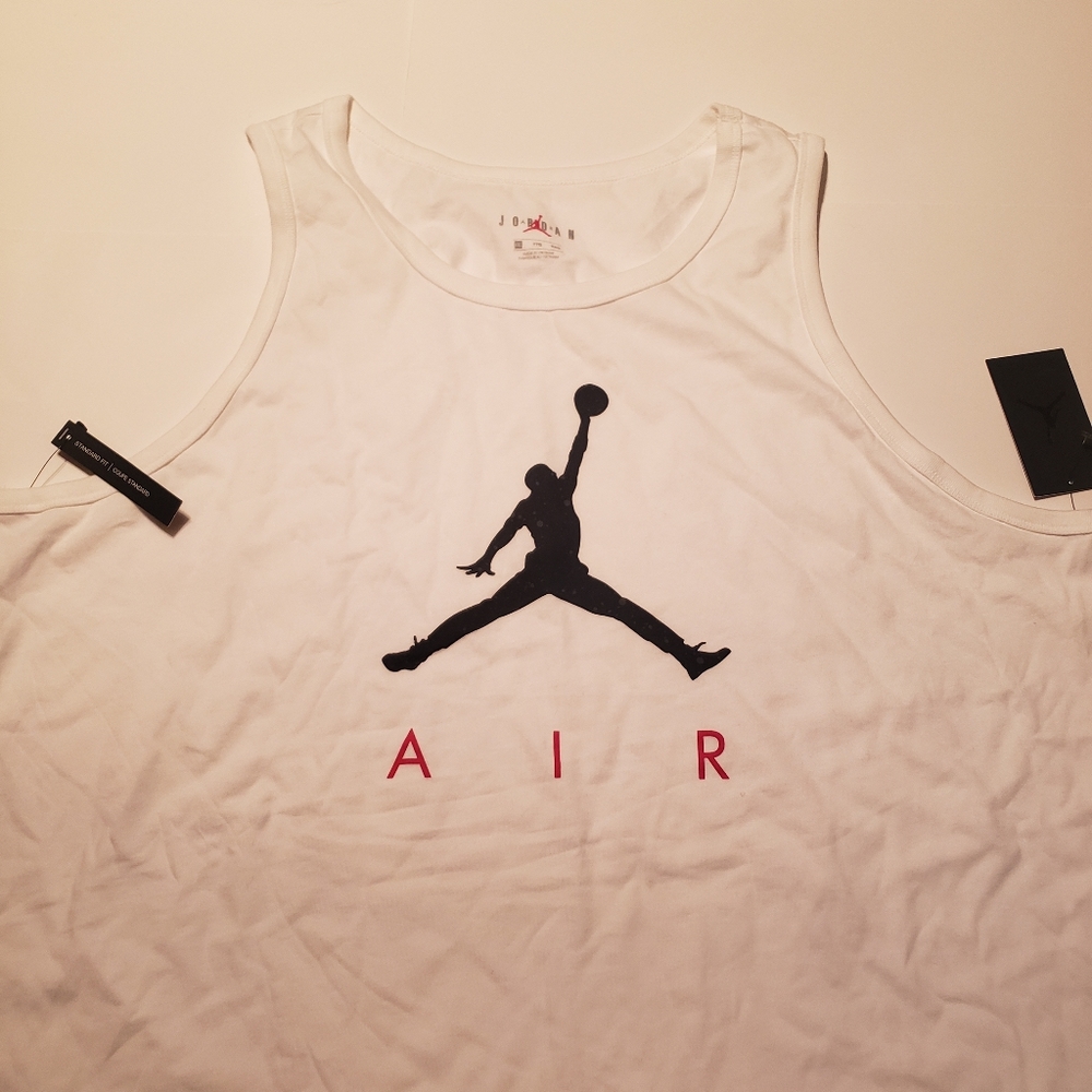 Jordan Mens Jumpman Tank Top White - Picture 11 of 16